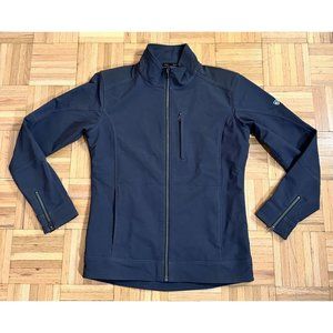 Kuhl Klash Softshell Jacket Mens Small Full-Zip Gray Blue Zipped Pockets Hiking